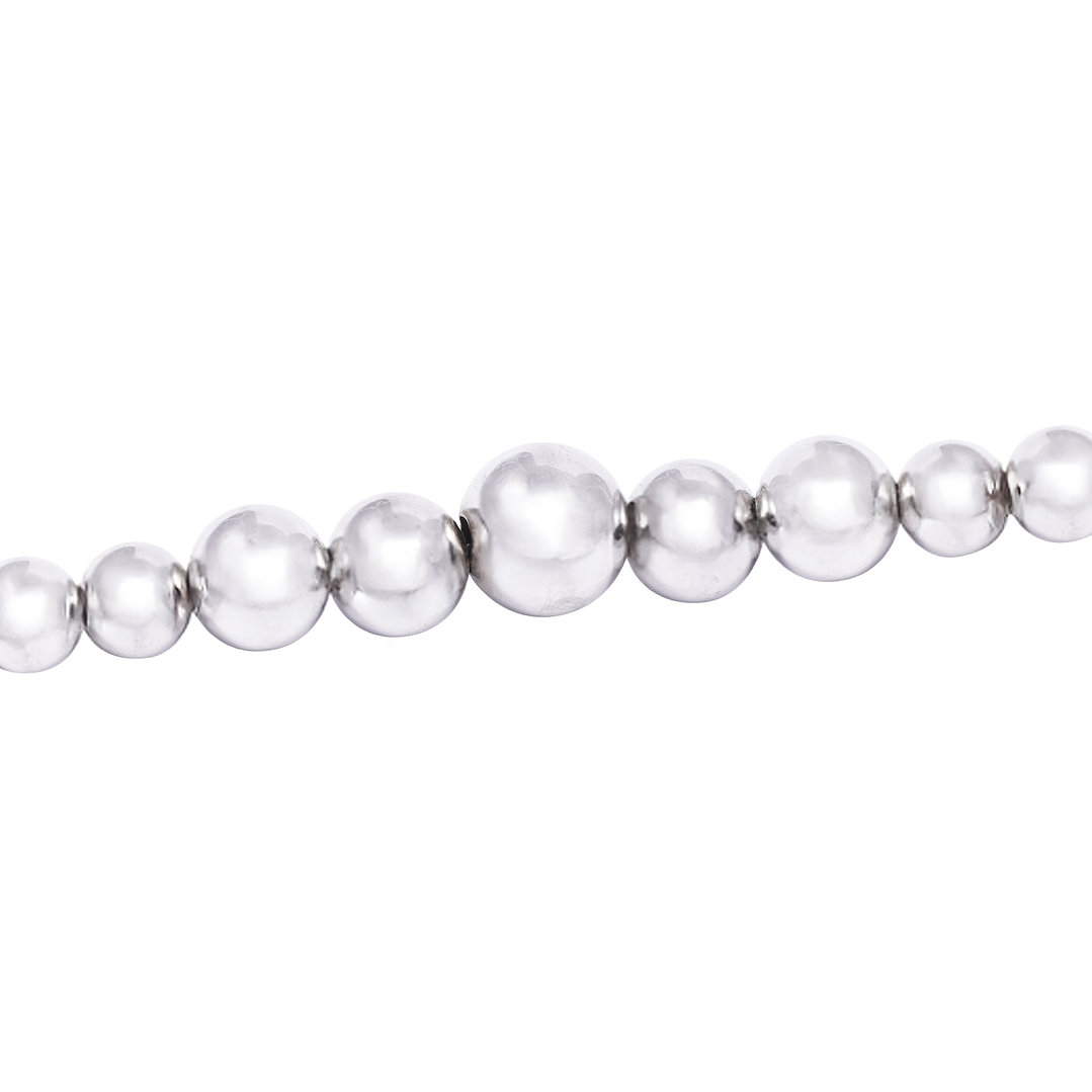 Pulsera de Plata Esterlina 925 Pelotitas Menor a Mayor 2