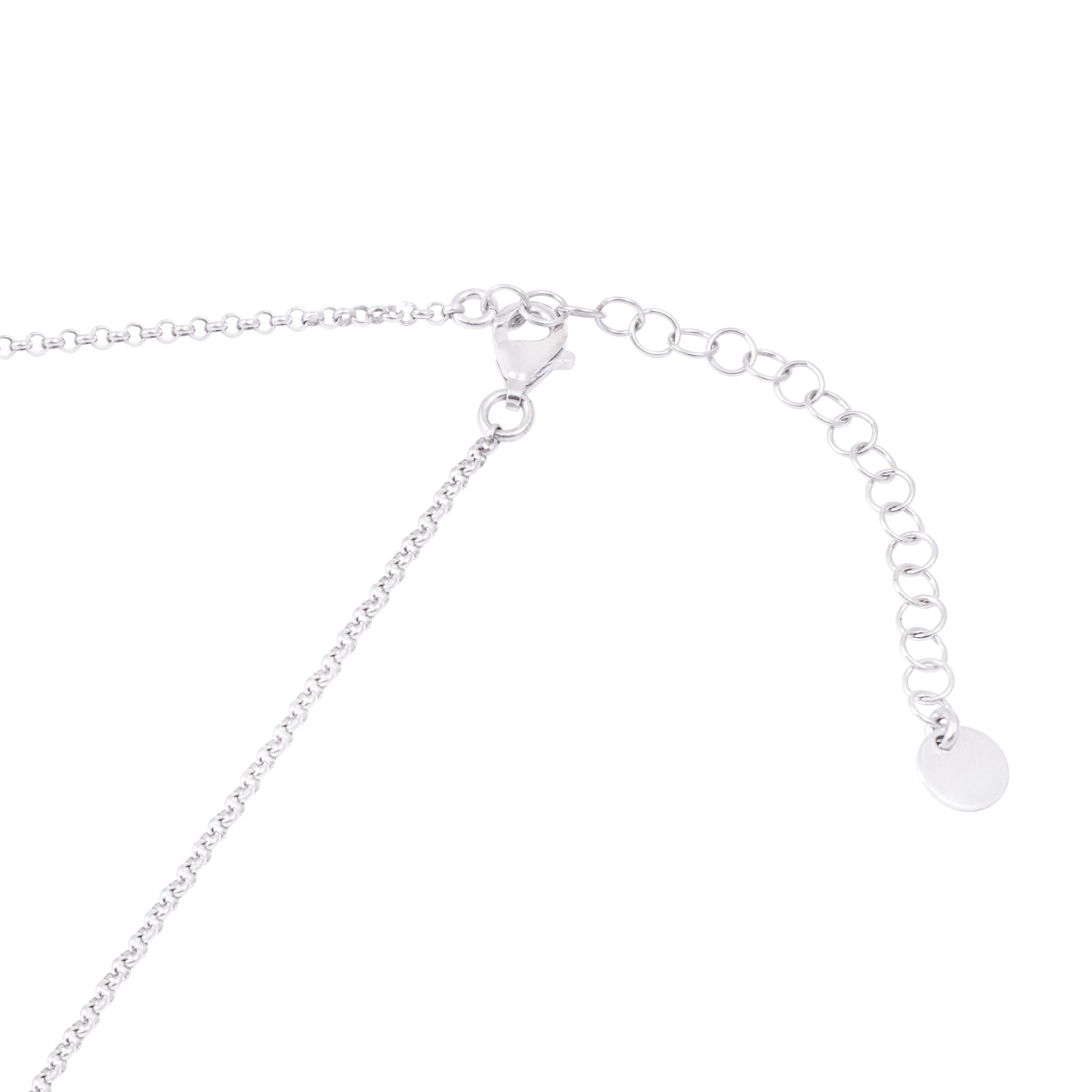 Collar de Plata Esterlina 925 Argollas Bicolor Revestido en Oro 18kt 3