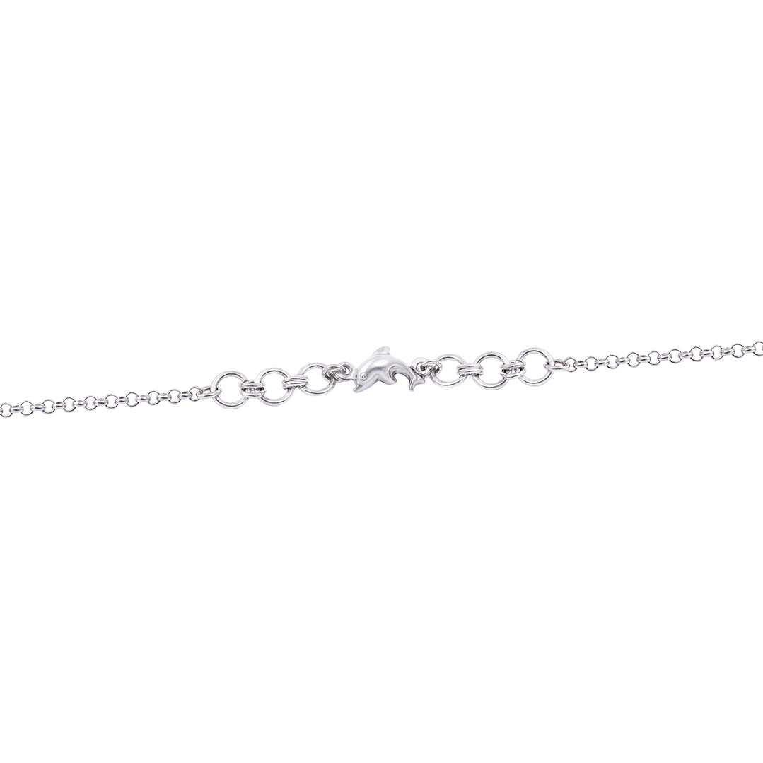 Pulsera de Plata Esterlina 925 Eslabones y Delfín 1
