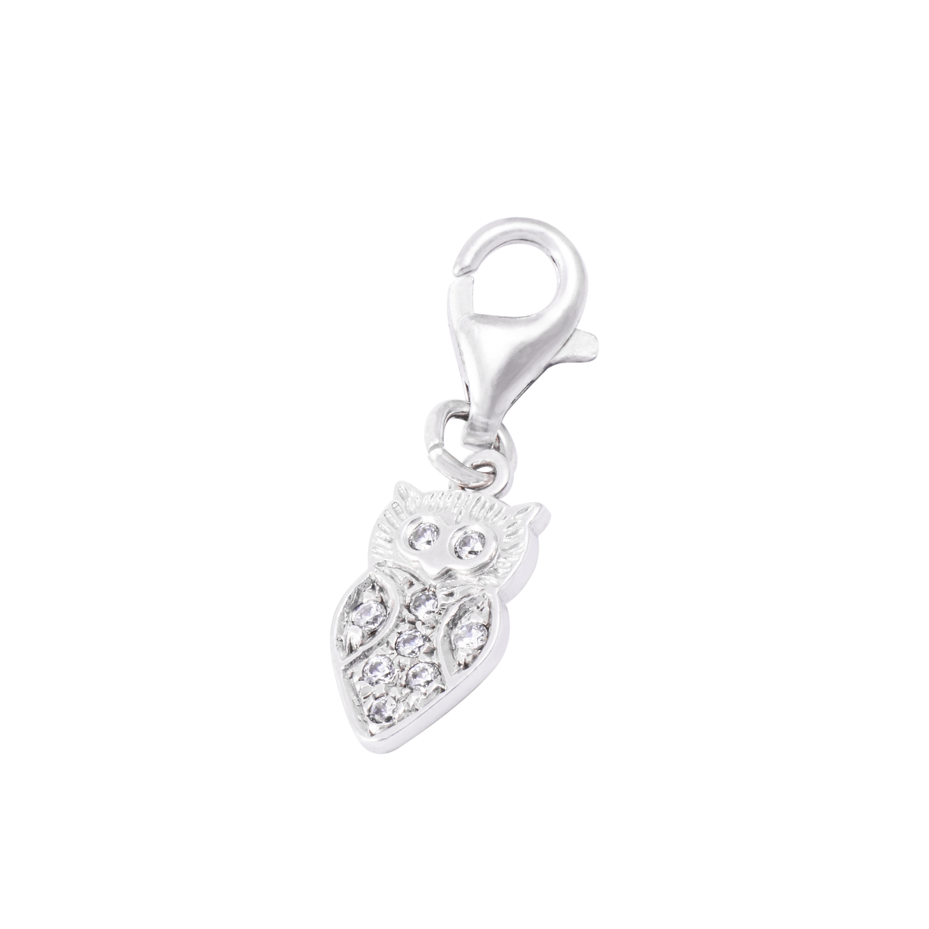 Colgante de Plata Esterlina 925 Búho Circonitas 1