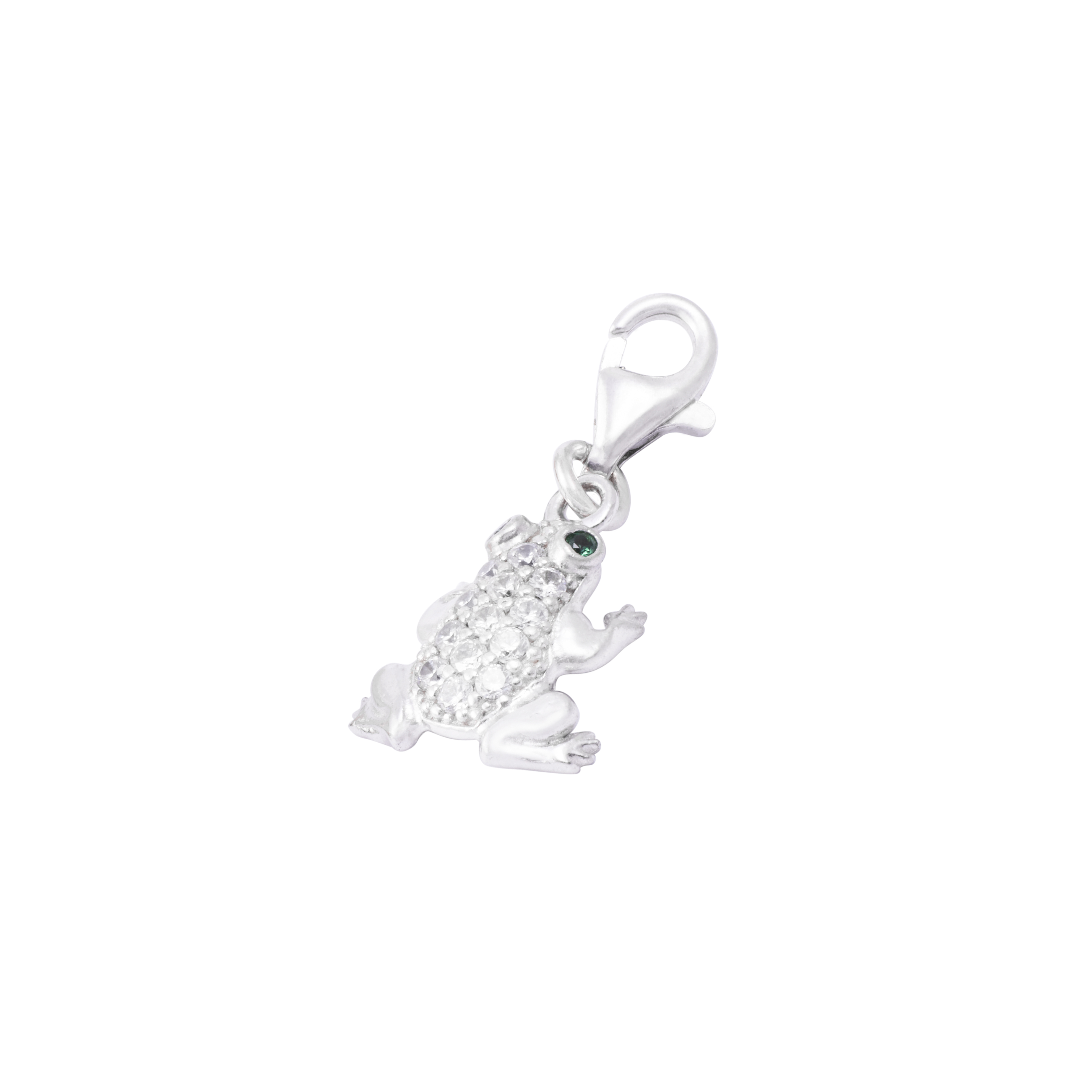 Colgante de Plata Esterlina 925 Rana Circonita 1