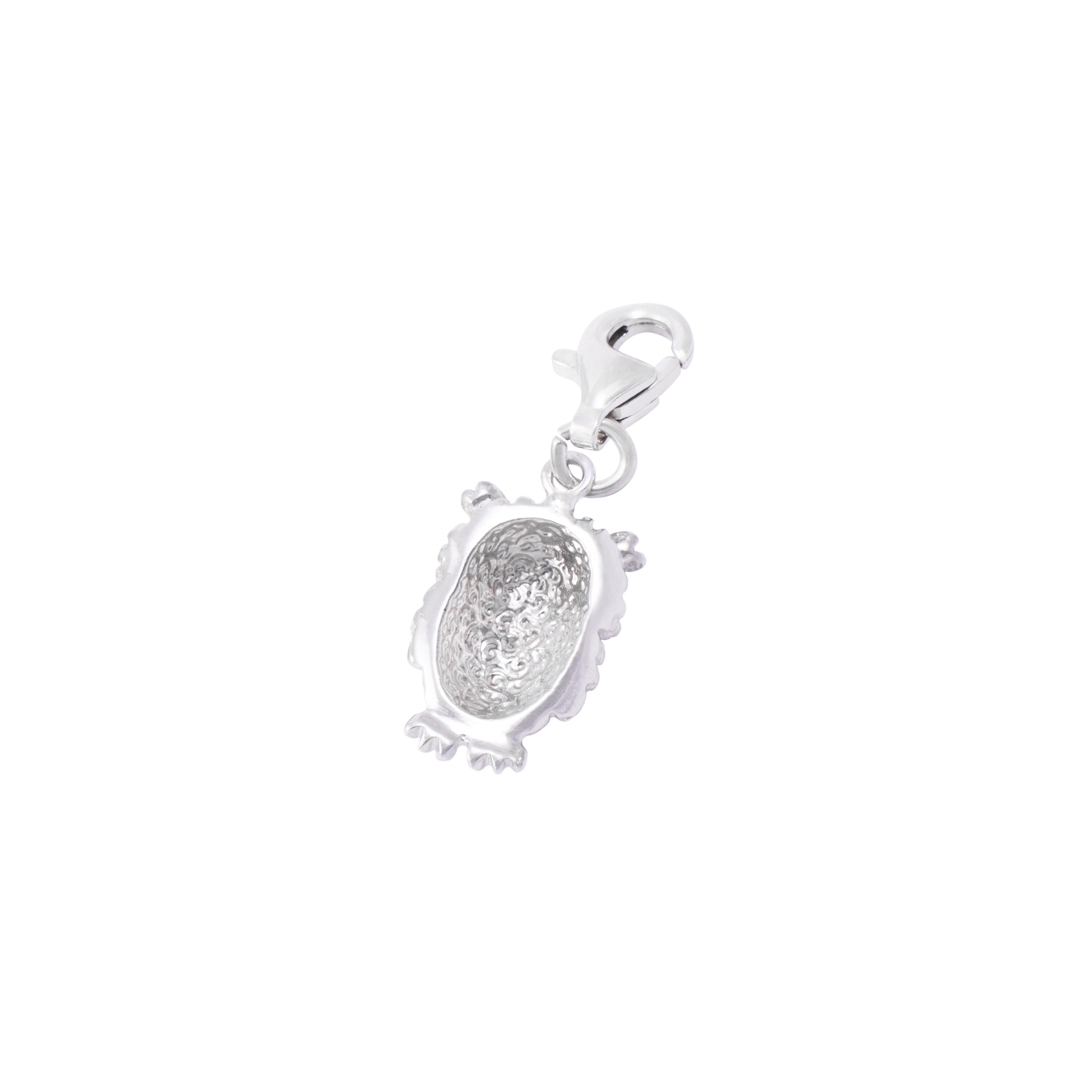 Colgante de Plata Esterlina 925 Búho Negro 2
