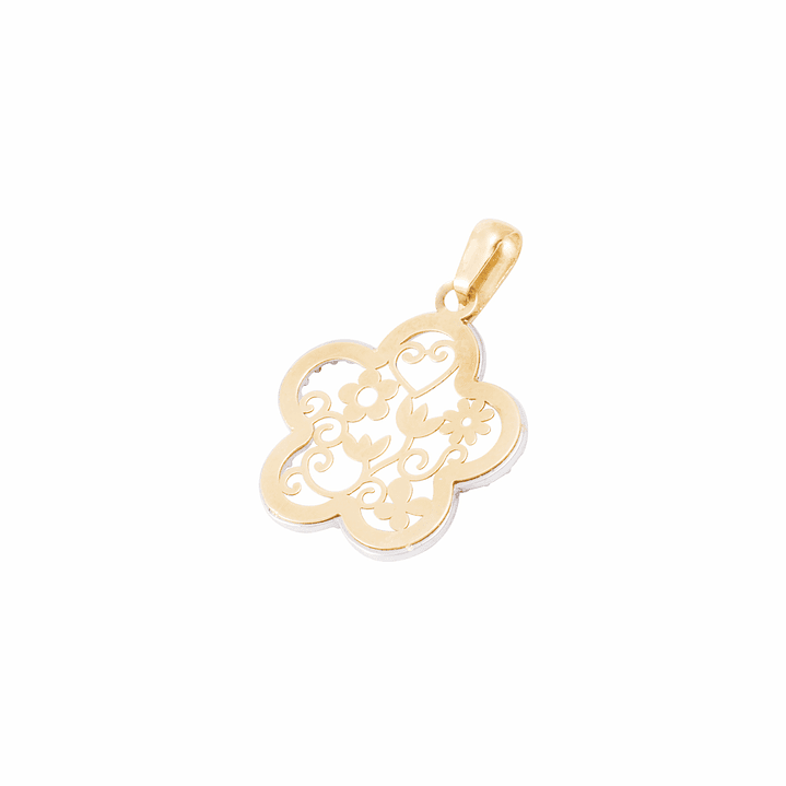 Colgante de Oro 18kt Flor Filigramas 2