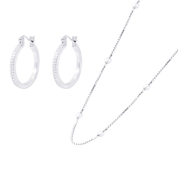 Conjunto Lazos con Brillo 1