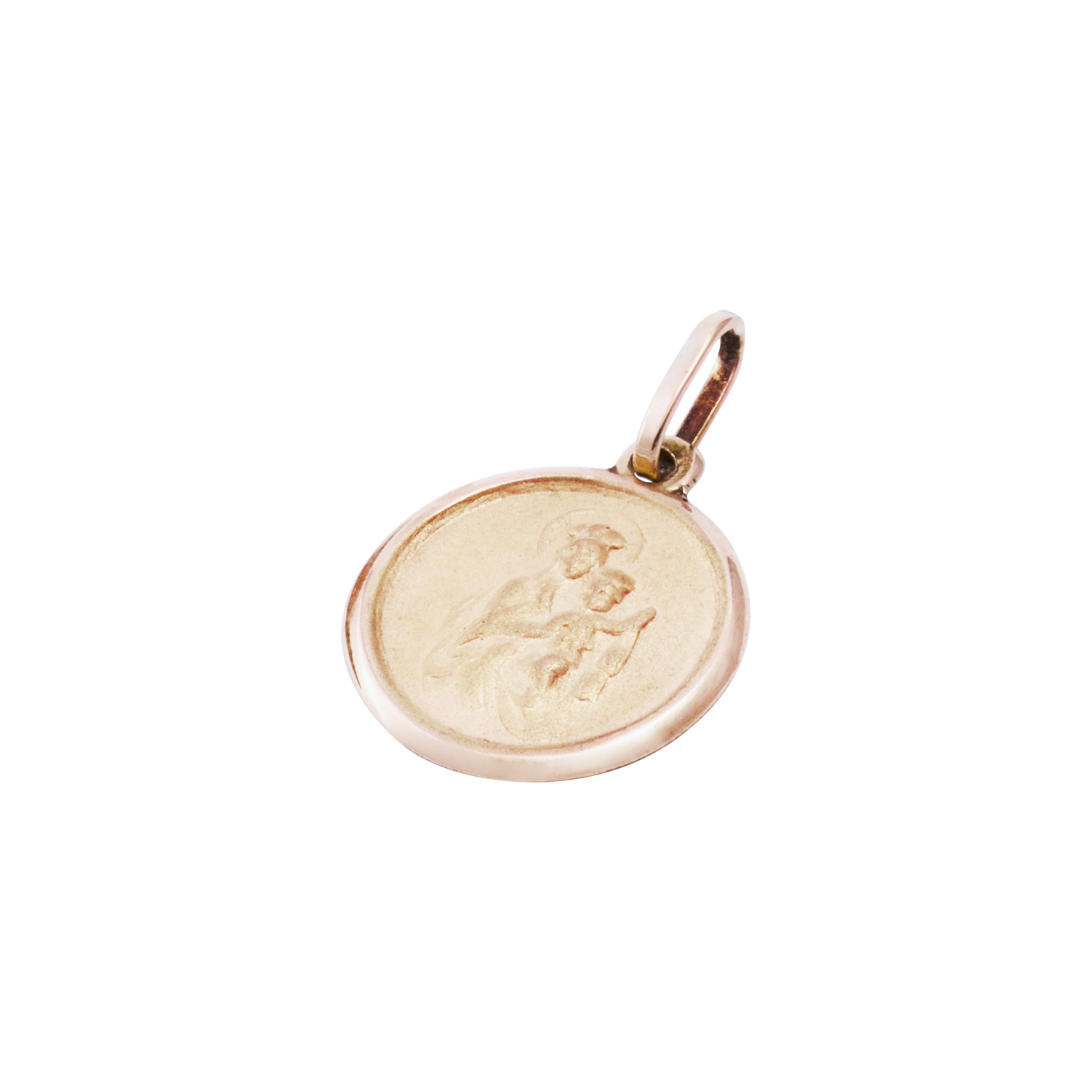 Colgante Virgen del Carmen Oro Miel 18kt 1