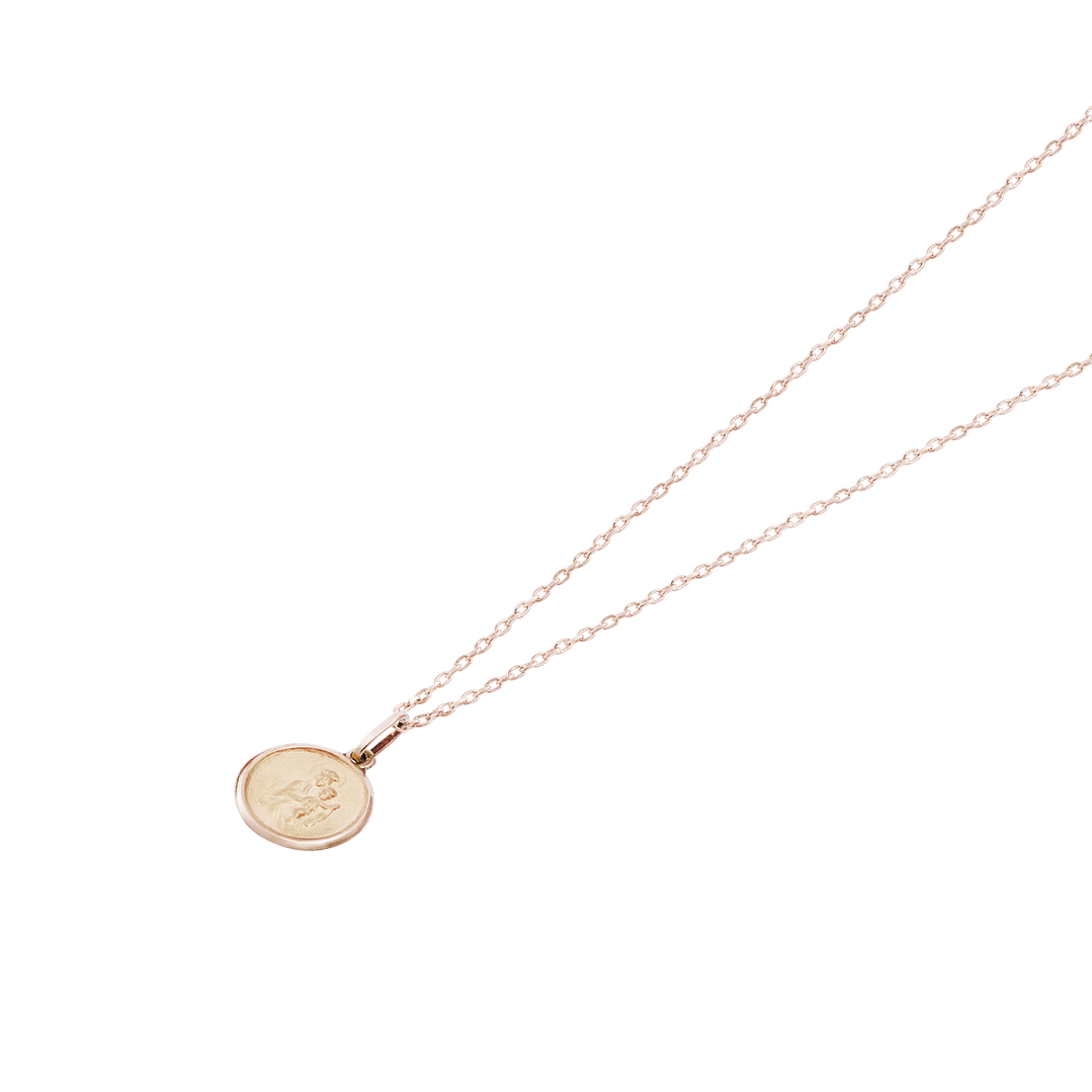 Colgante Virgen del Carmen Oro Miel 18kt 3