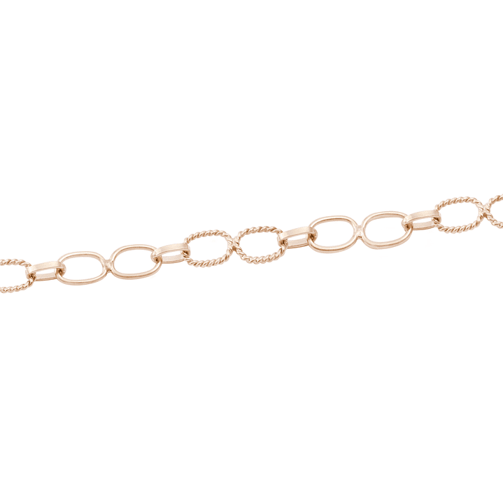 Pulsera Oro Miel 18kt Eslabon Torcido 2