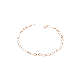 Pulsera Oro Miel 18kt Eslabon Torcido