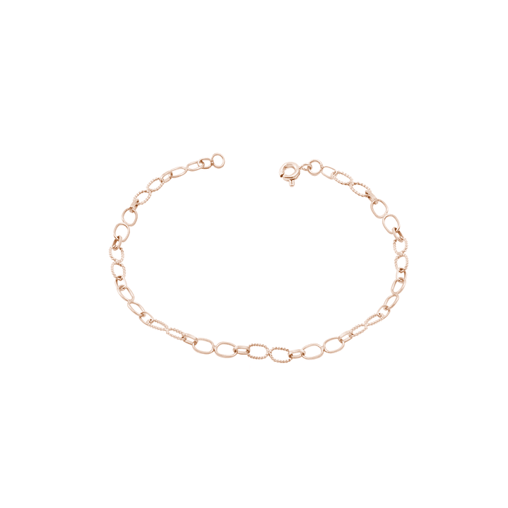 Pulsera Oro Miel 18kt Eslabon Torcido 1