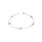 Pulsera Oro Miel 18kt Corazones - Miniatura 1