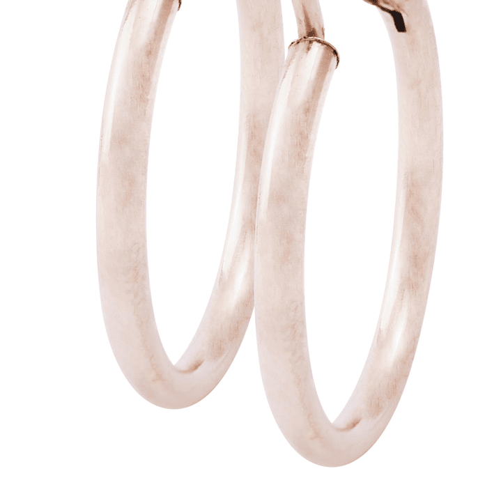 Aros Oro Miel de 18kt Argolla 14 mm 2