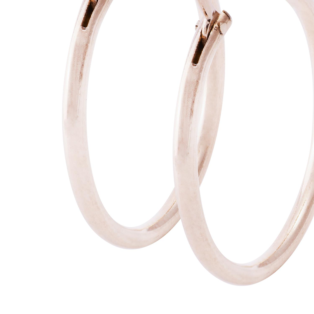 Aros Oro Miel de 18kt Argolla 20 mm 2