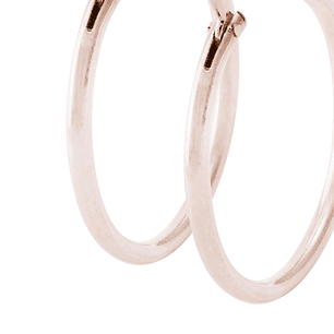 Aros Oro Miel de 18kt Argolla 20 mm