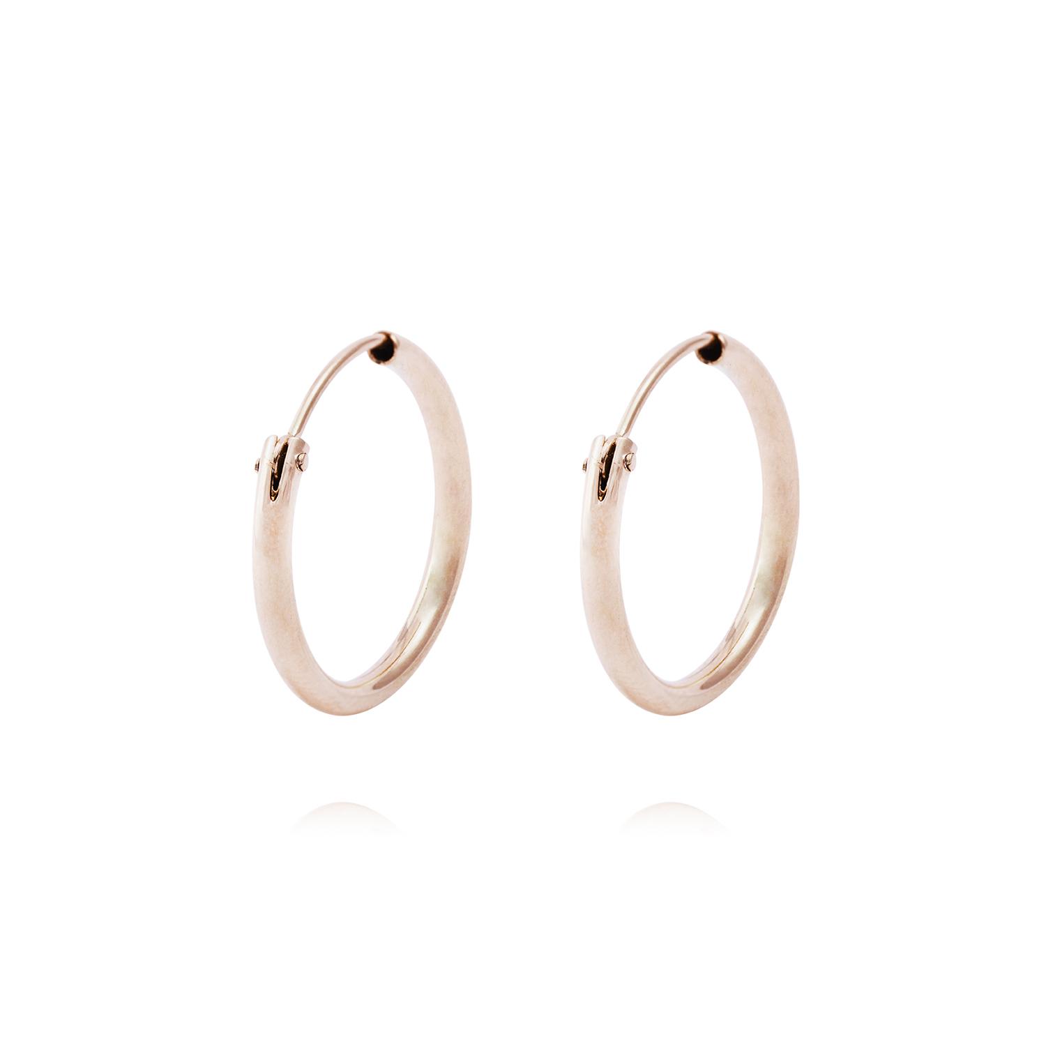 Aros Oro Miel de 18kt Argolla Mediana 1
