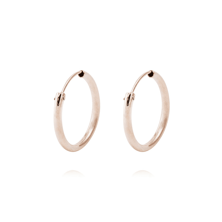 Aros Oro Miel de 18kt Argolla Mediana 1