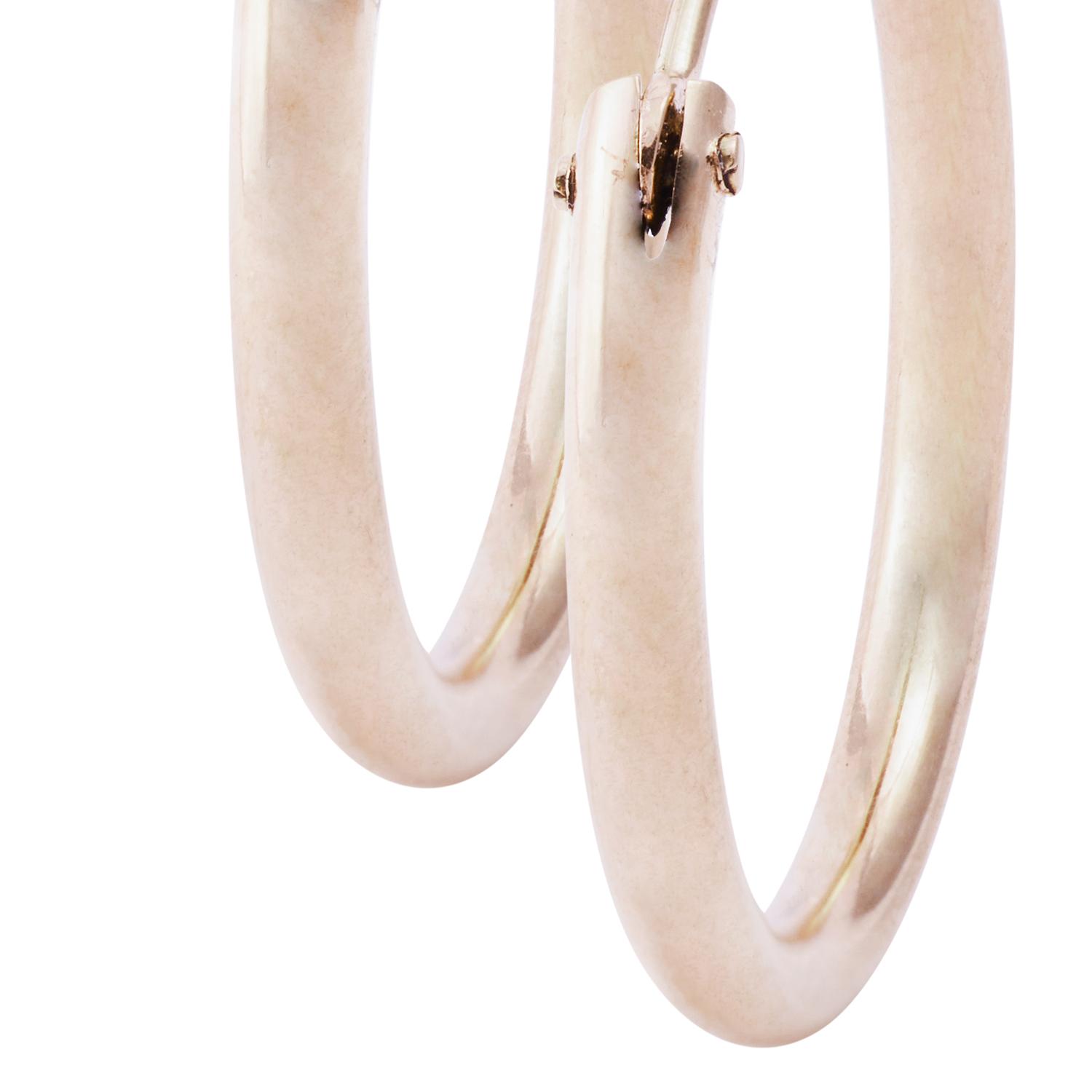 Aros Oro Miel de 18kt Argolla Mediana 2