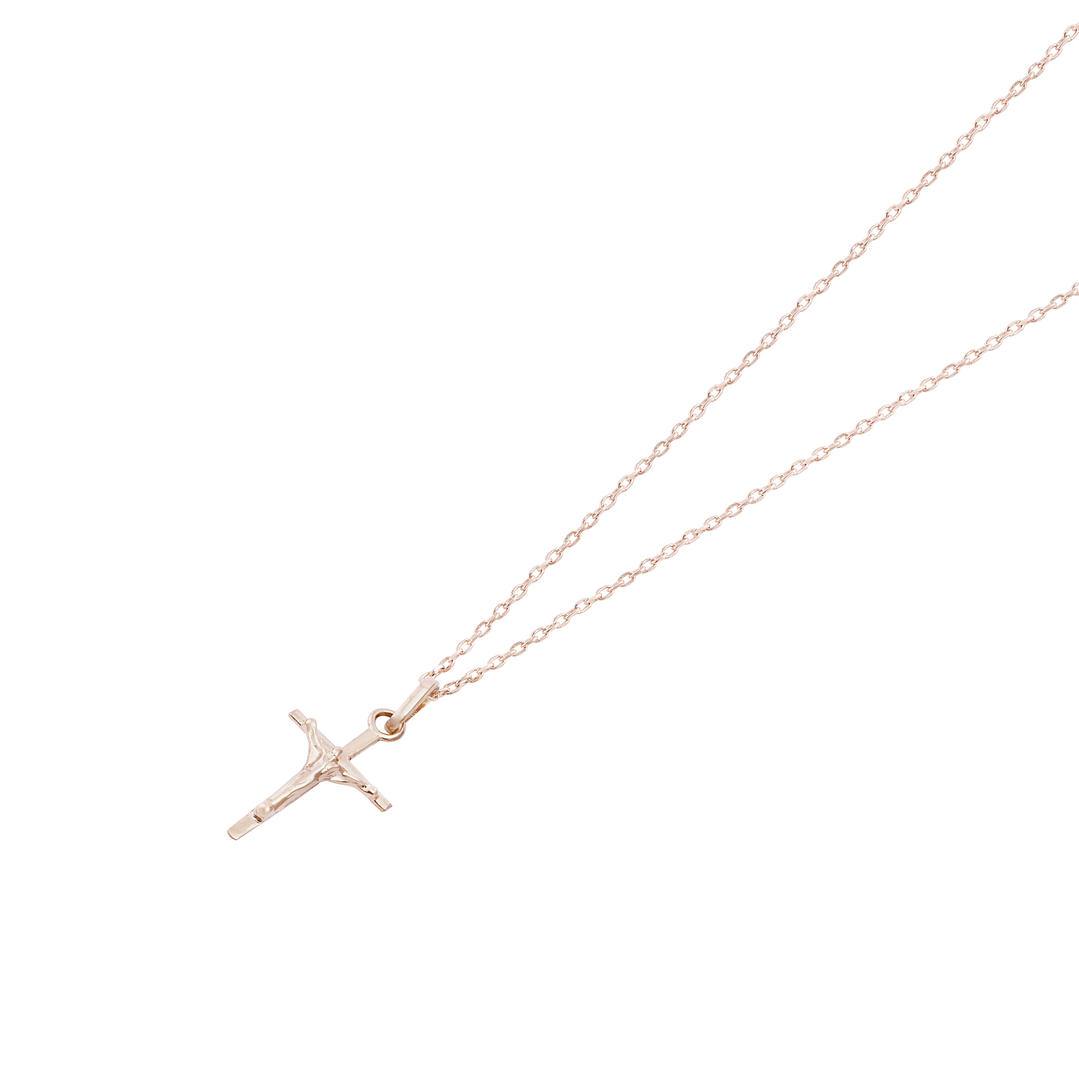 Colgante Oro Miel 18kt Cruz Cristo 15x26 3