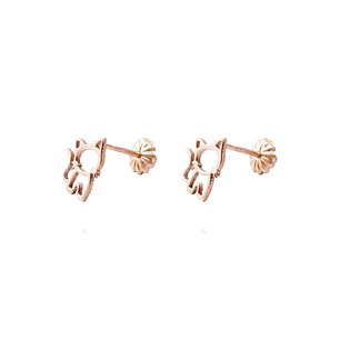 Aros Oro Miel 18kt Gato