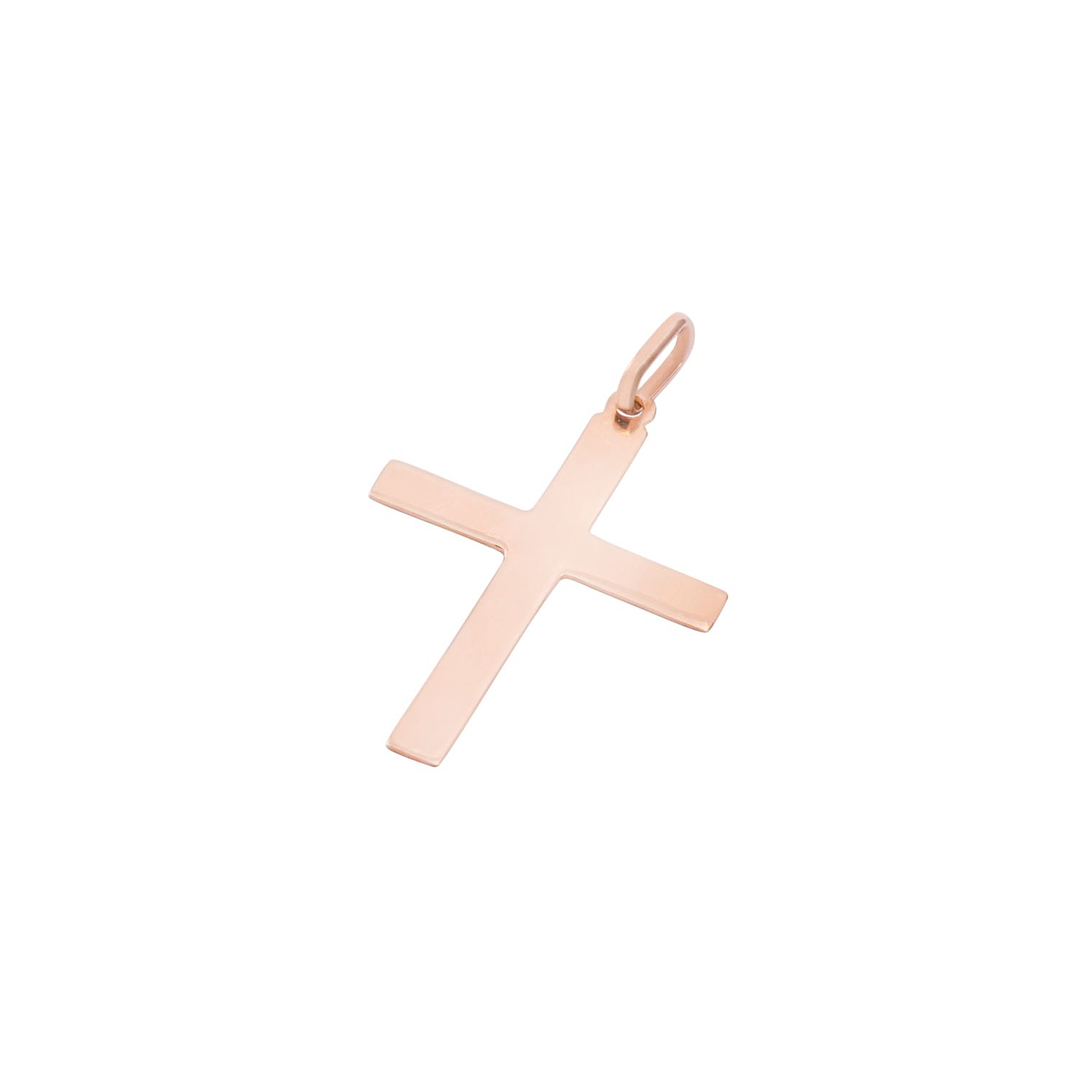 Colgante Oro Miel 18kt Cruz Plana 20x30mm 1