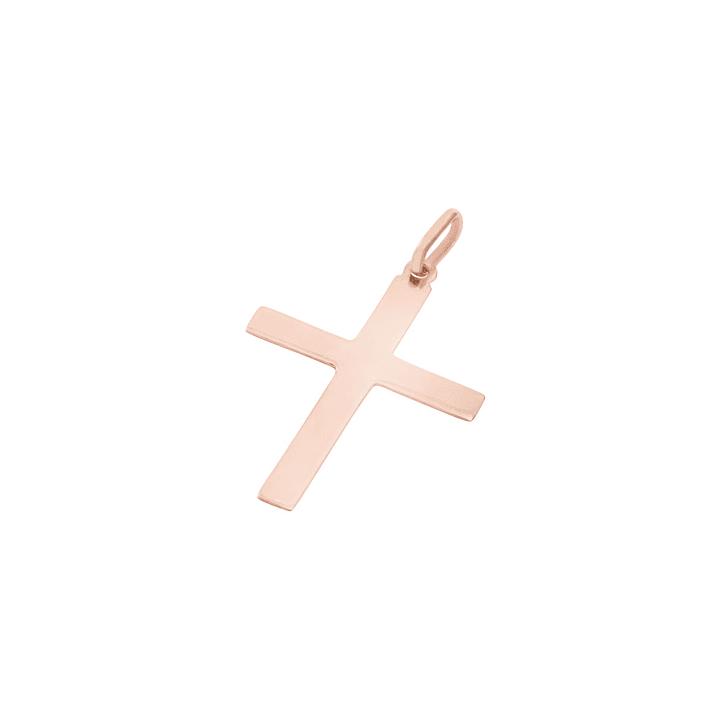 Colgante Oro Miel 18kt Cruz Plana 20x30mm 1