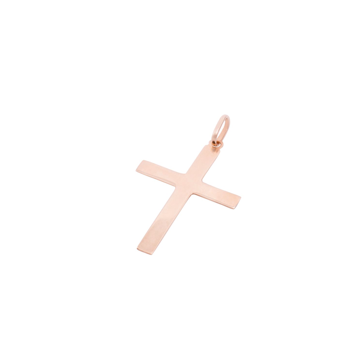 Colgante Oro Miel 18kt Cruz Plana 20x30mm 2