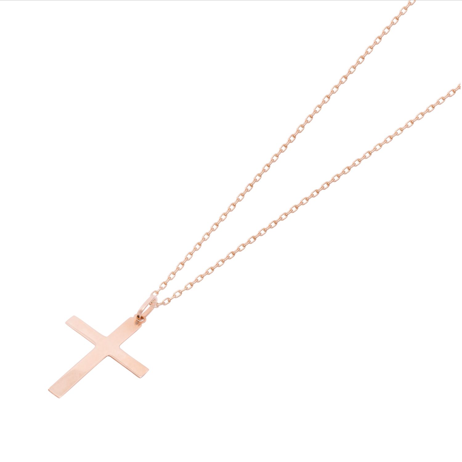Colgante Oro Miel 18kt Cruz Plana 20x30mm 3