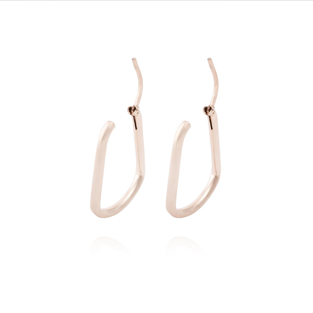 Aros Oro Miel 18kt Ovalo 3