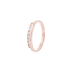 Anillo Oro Miel 18kt Relieve