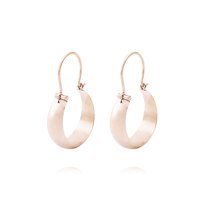 Aros Oro Miel 18kt Bote 15mm 1