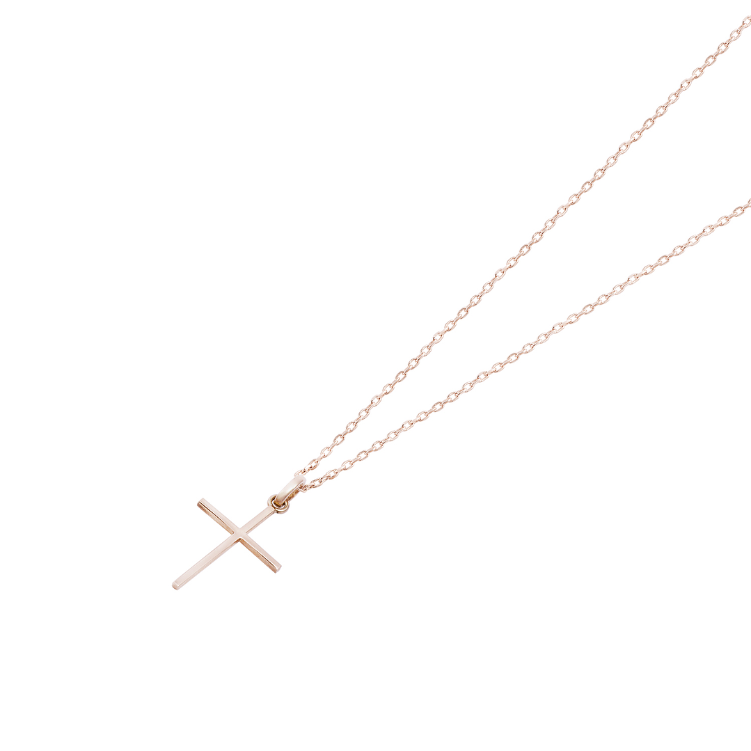 Colgante Oro Miel 18kt Cruz Mediana 15x 25 mm 3