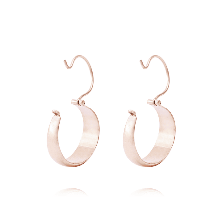 Aros Oro Miel 18kt Bote 15mm 3