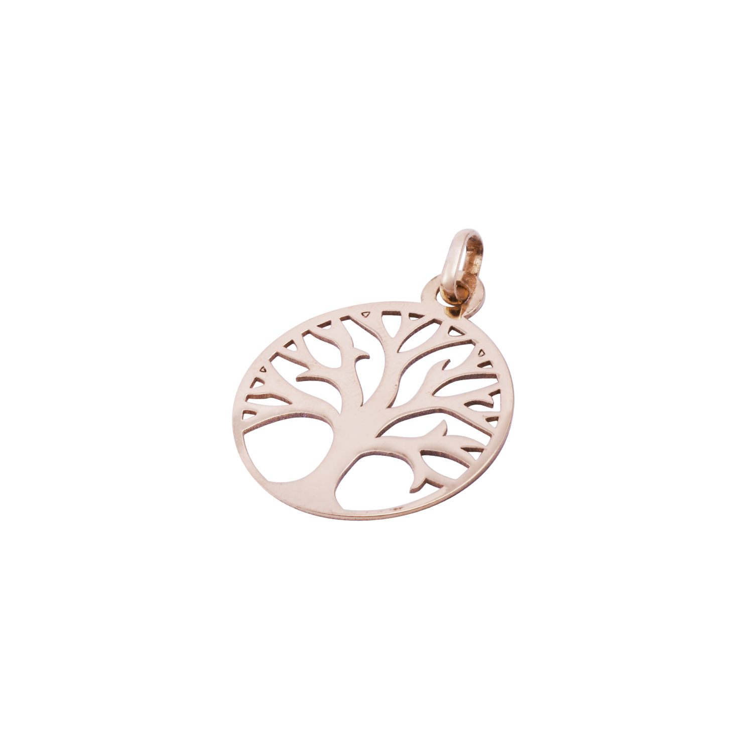 Colgante Oro Miel 18kt Árbol de la Vida Grande 2