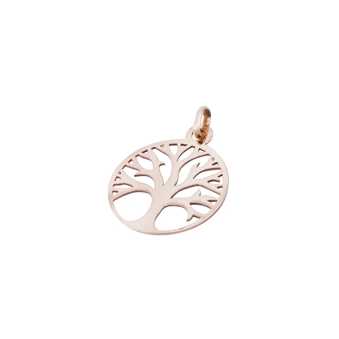 Colgante Oro Miel 18kt Árbol de la Vida Mediano 2