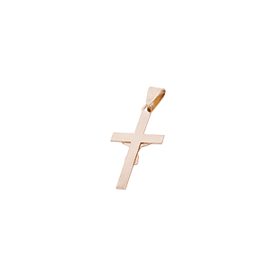 Colgante Oro Miel 18kt Cruz Cristo 17x30mm