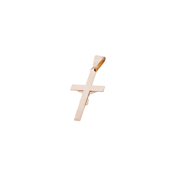 Colgante Oro Miel 18kt Cruz Cristo 17x30mm 2