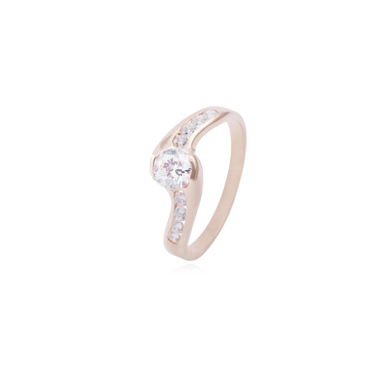Anillo Oro Miel 18kt Circones en Riel 1