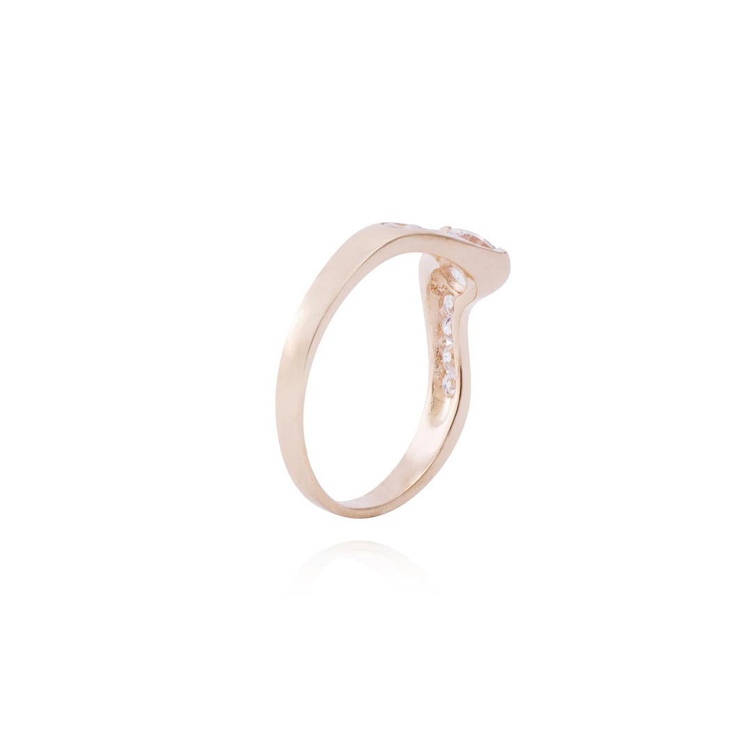 Anillo Oro Miel 18kt Circones en Riel 3