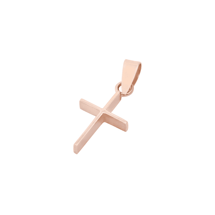 Colgante Oro Miel 18kt Cruz 10x20mm 1