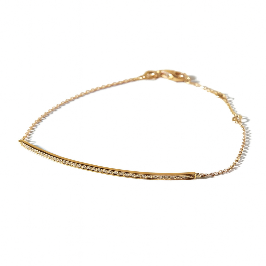 Pulsera Oro Miel 18kt Diamantes 27 Pts | Danielle Costantini 1