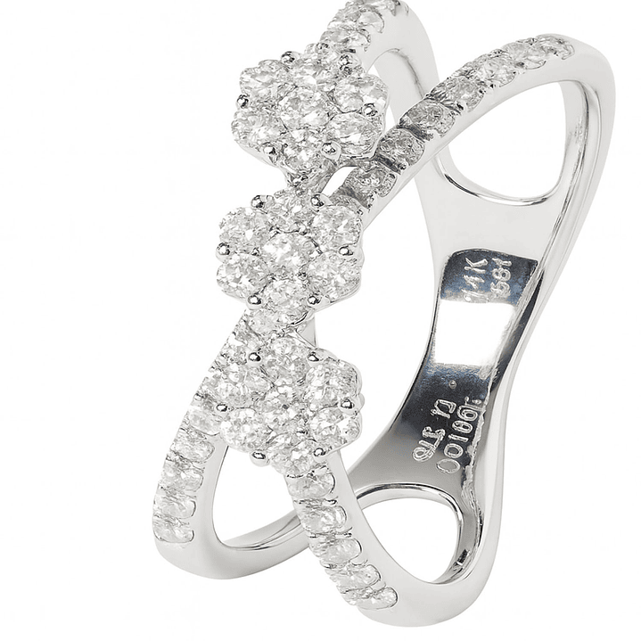 Anillo Oro Blanco 18kt con Diamantes 77 Pts | Danielle Costantini 2