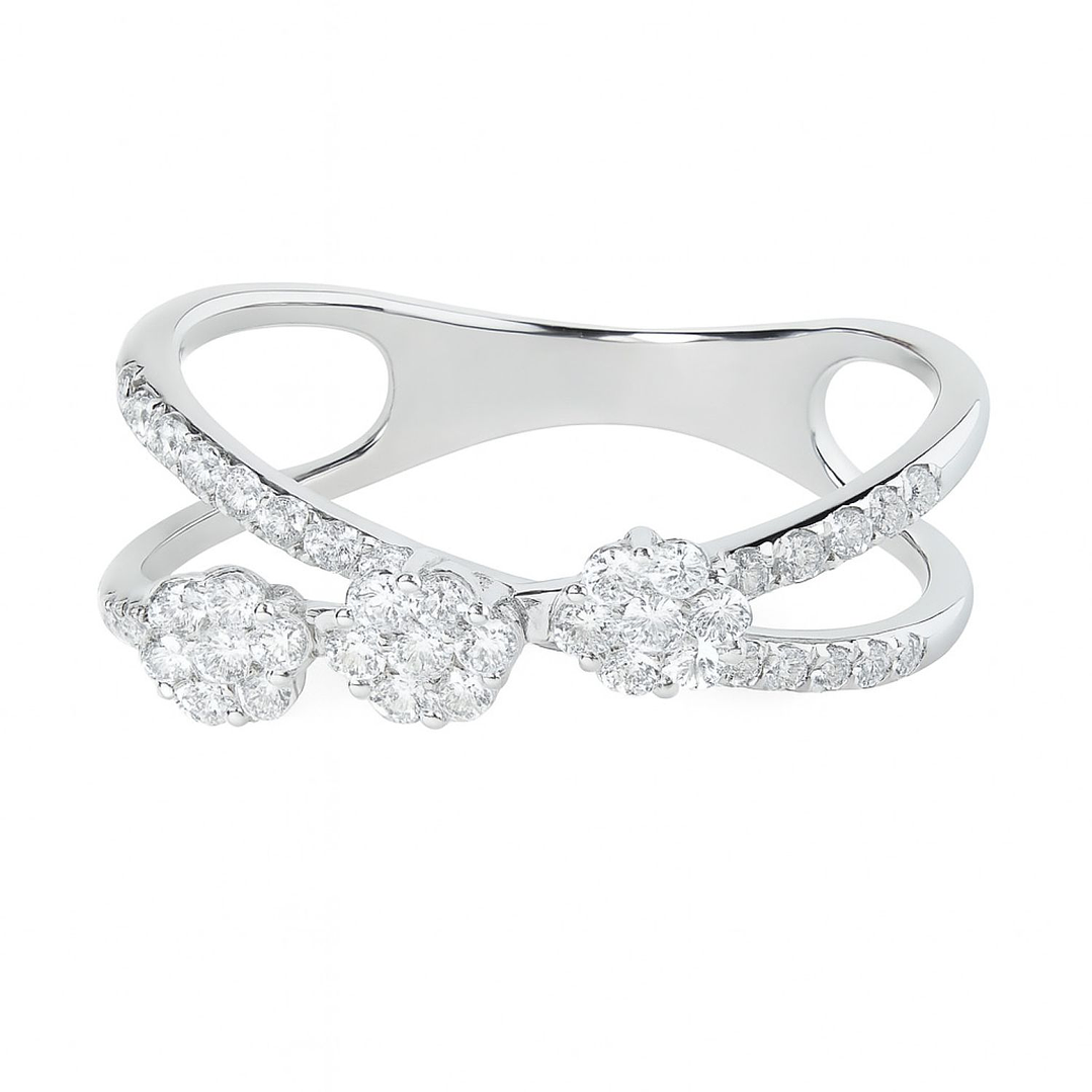 Anillo Oro Blanco 18kt con Diamantes 77 Pts | Danielle Costantini 3