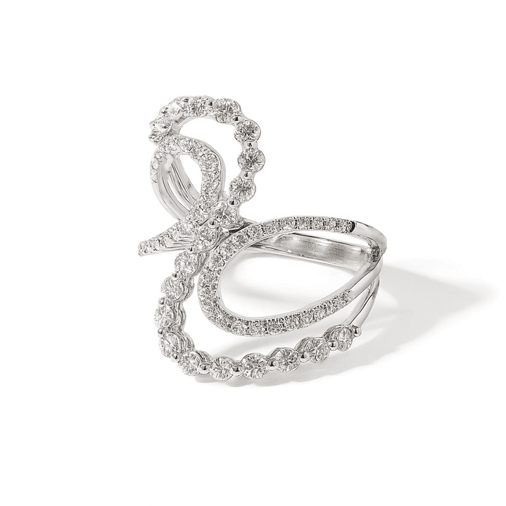 Anillo Oro Blanco 18kt Diamantes 1,2Qts | Danielle Costantini 1