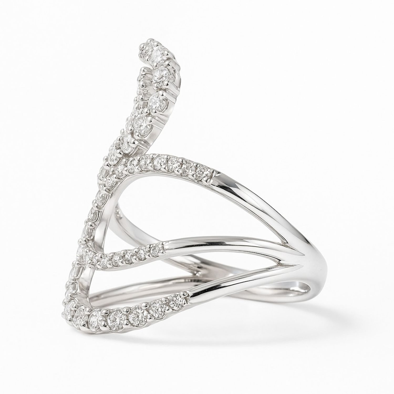Anillo Oro Blanco 18kt Diamantes 1,2Qts | Danielle Costantini 2