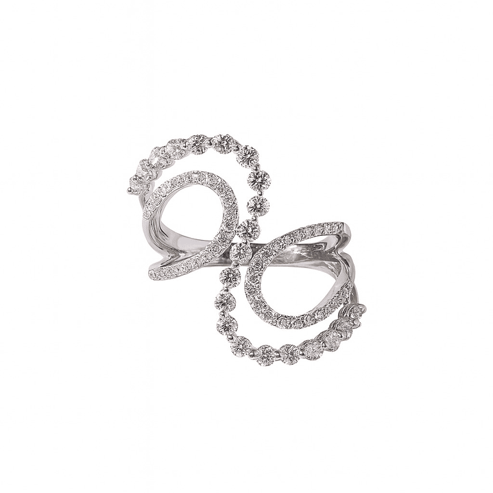 Anillo Oro Blanco 18kt Diamantes 1,2Qts | Danielle Costantini 3