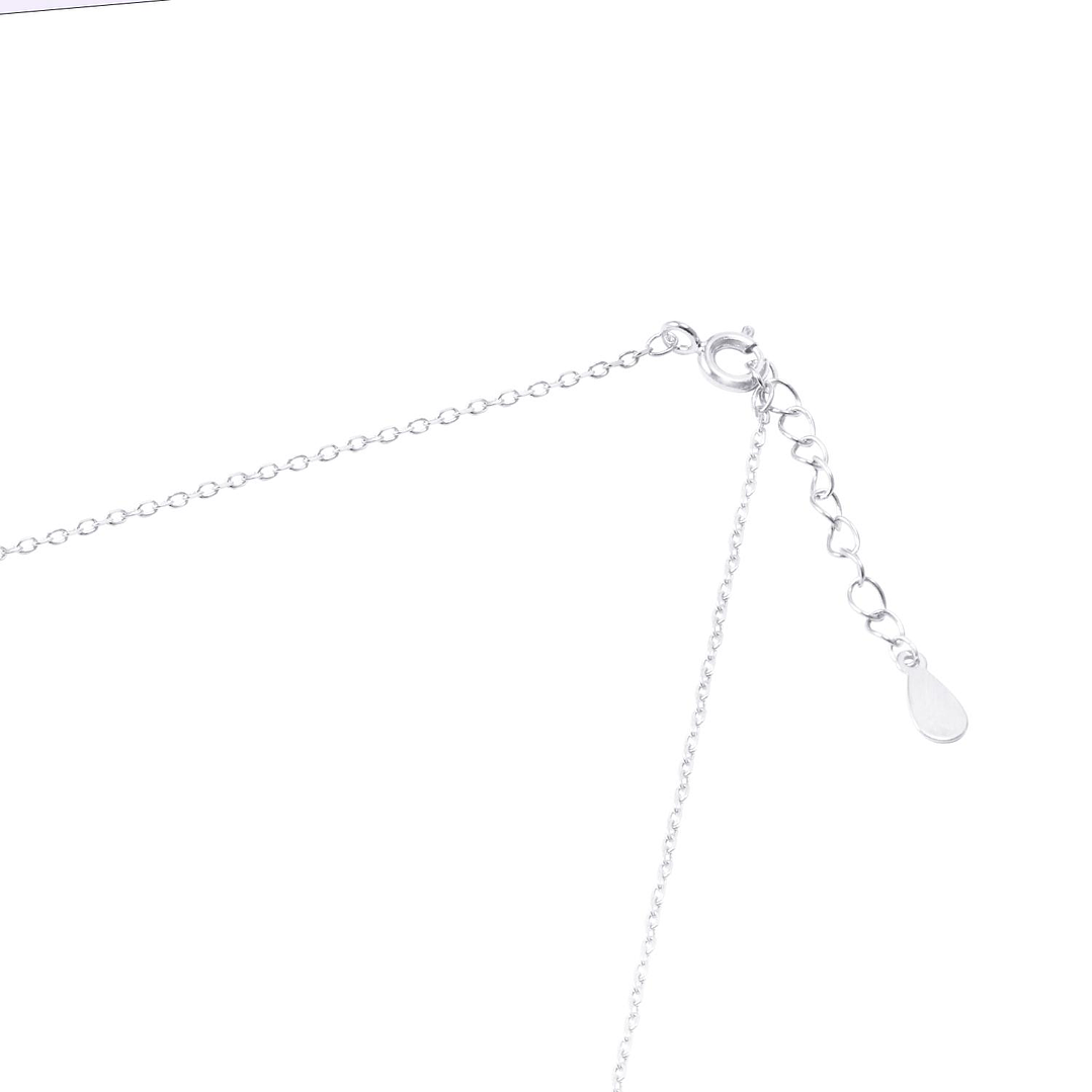 Collar de Plata Esterlina 925 Choker 9 Circones Colgantes 3