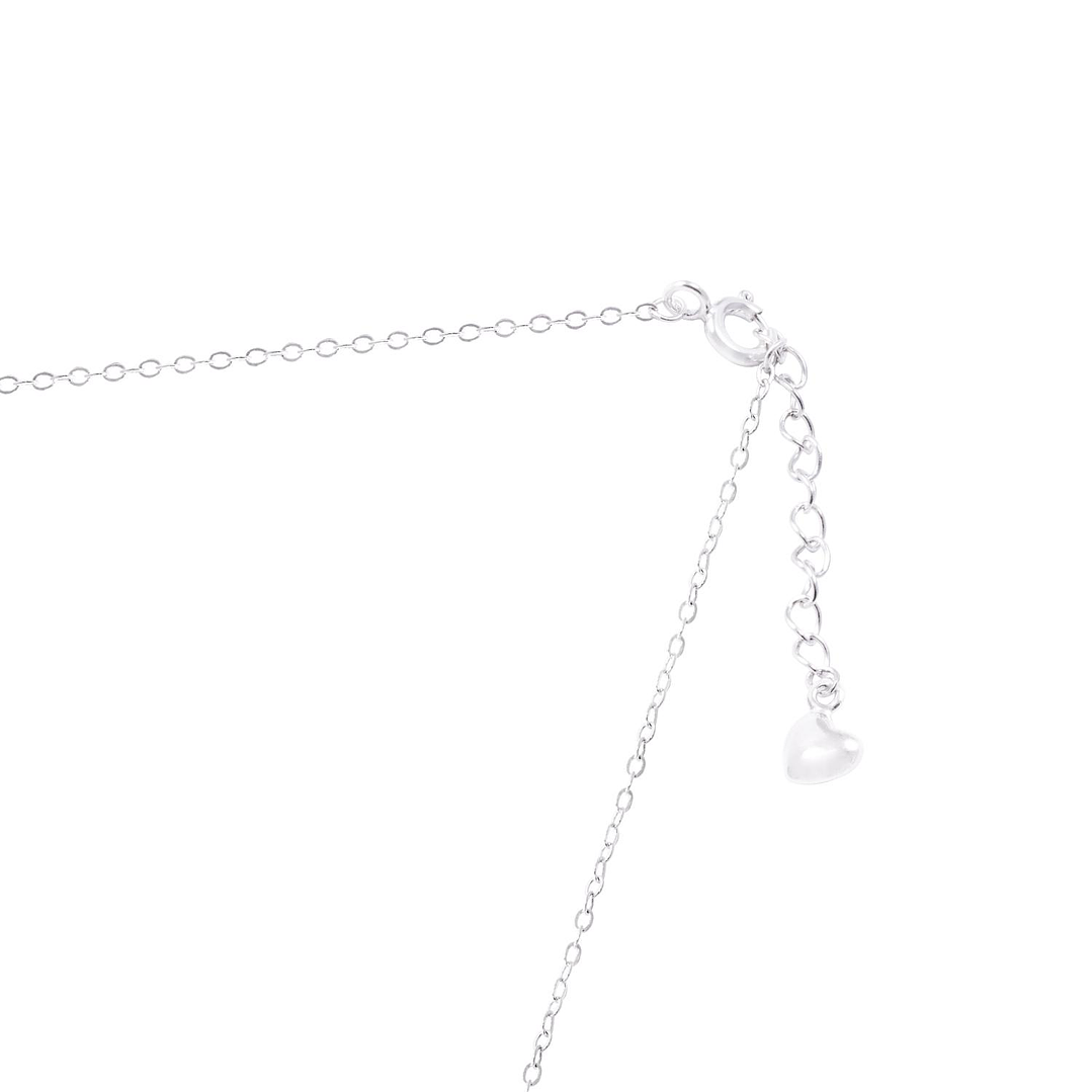 Collar de Plata Esterlina 925 Corazón Círculos de Circón Giratorio 3