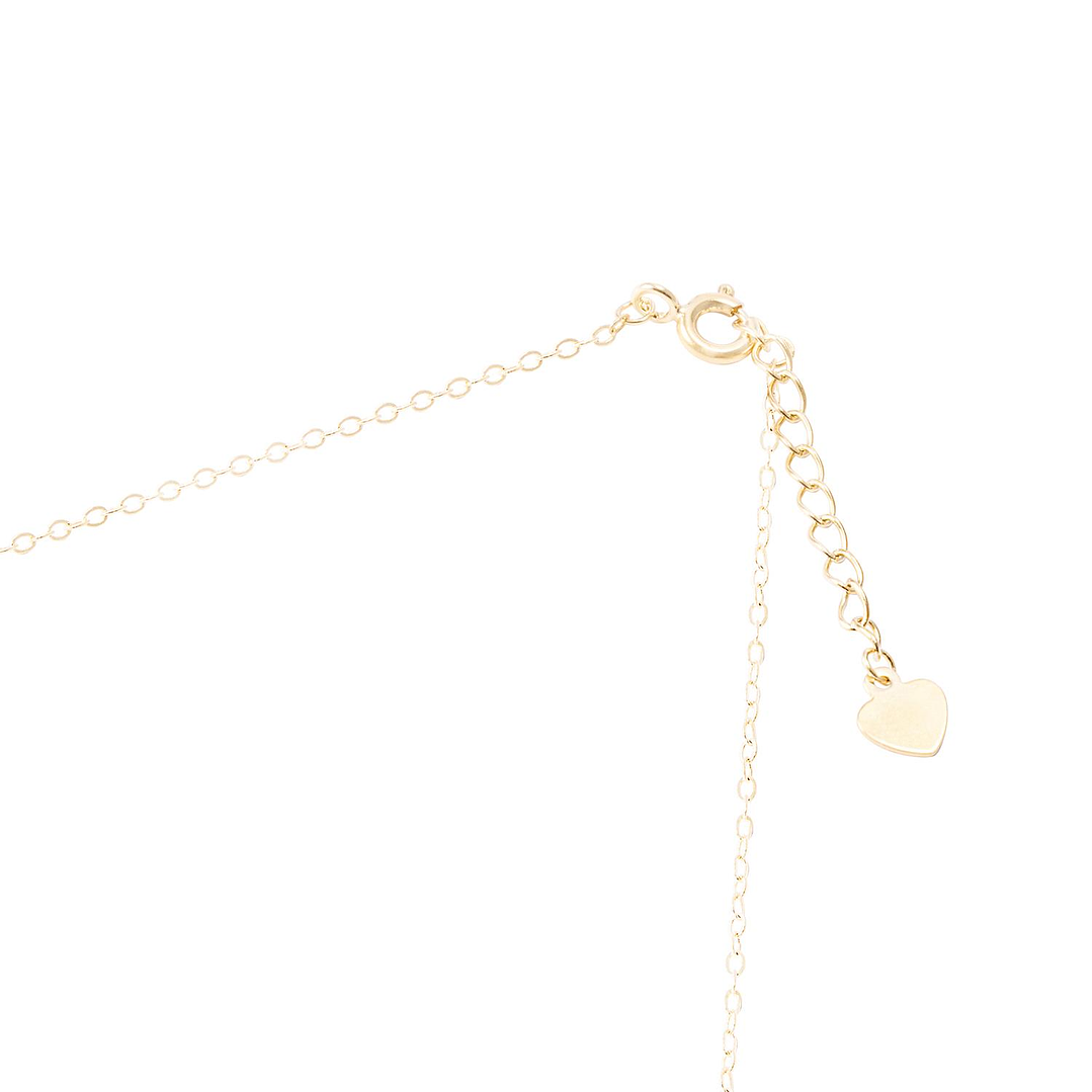 Collar de Plata Esterlina 925 Circulo Circón Revestido en Oro 18kt 3