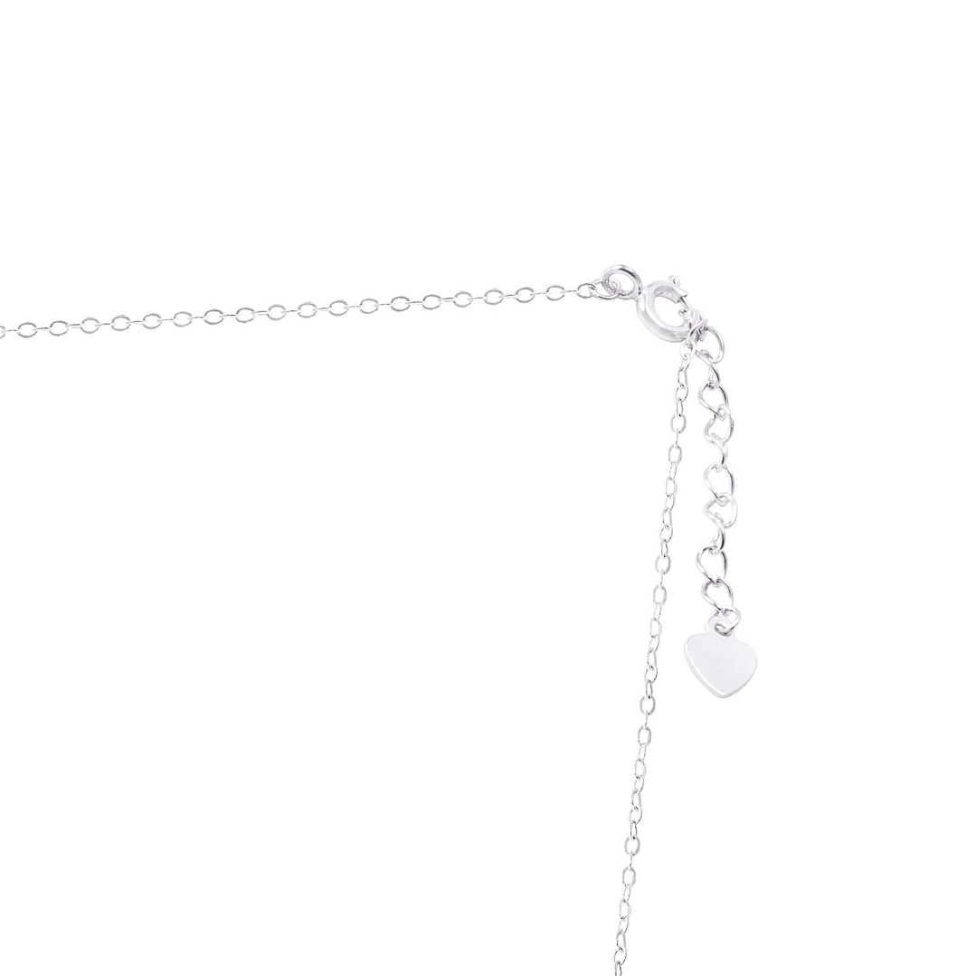 Collar de Plata Esterlina 925 Rectangulo Circon 3