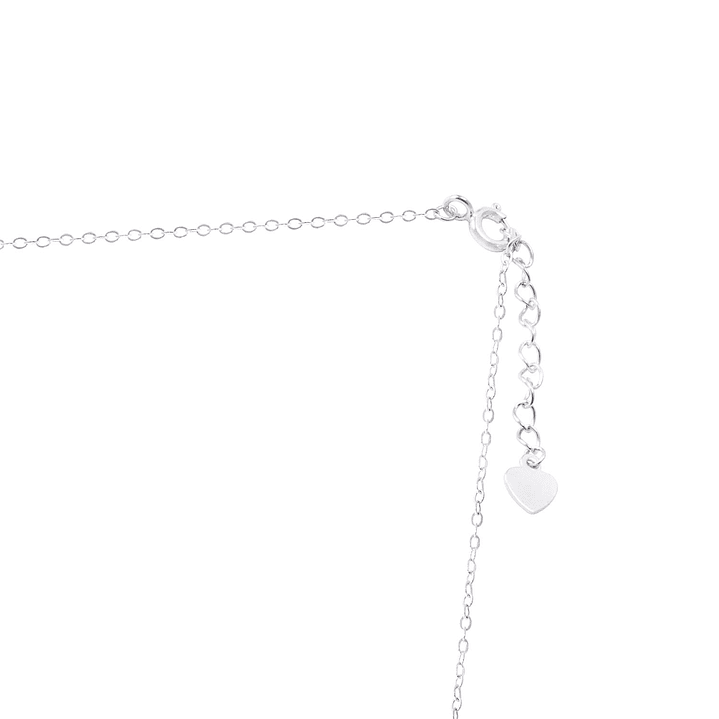 Collar de Plata Esterlina 925 Rectangulo Circon 3