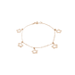 Pulsera en Oro Miel 18kt Margaritas Colgantes - Miniatura 1